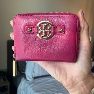 Fuschia/Pink Tory Burch Small Bag Wallet